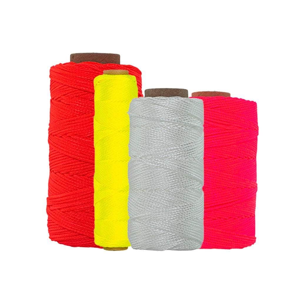 **SGT KNOTS #18 Twisted Mason Nylon String - 550ft Fluorescent Orange - Heavy-Duty Durable Twine for Masonry, DIY Projects, Crafts, Workshops, Gardening & Fishing Trot Lines - Perfect for Outdoor Use, Construction & Home Improvement**