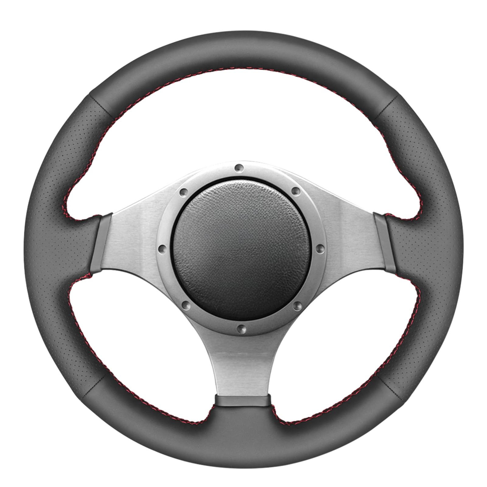 Premium Black Suede Steering Wheel Cover for Mitsubishi Lancer Evolution 8/9 (2003-2006) - Hand Stitched Custom Fit - Enhance Grip & Driving Comfort - Perfect for Racing Enthusiasts & Daily Commuters