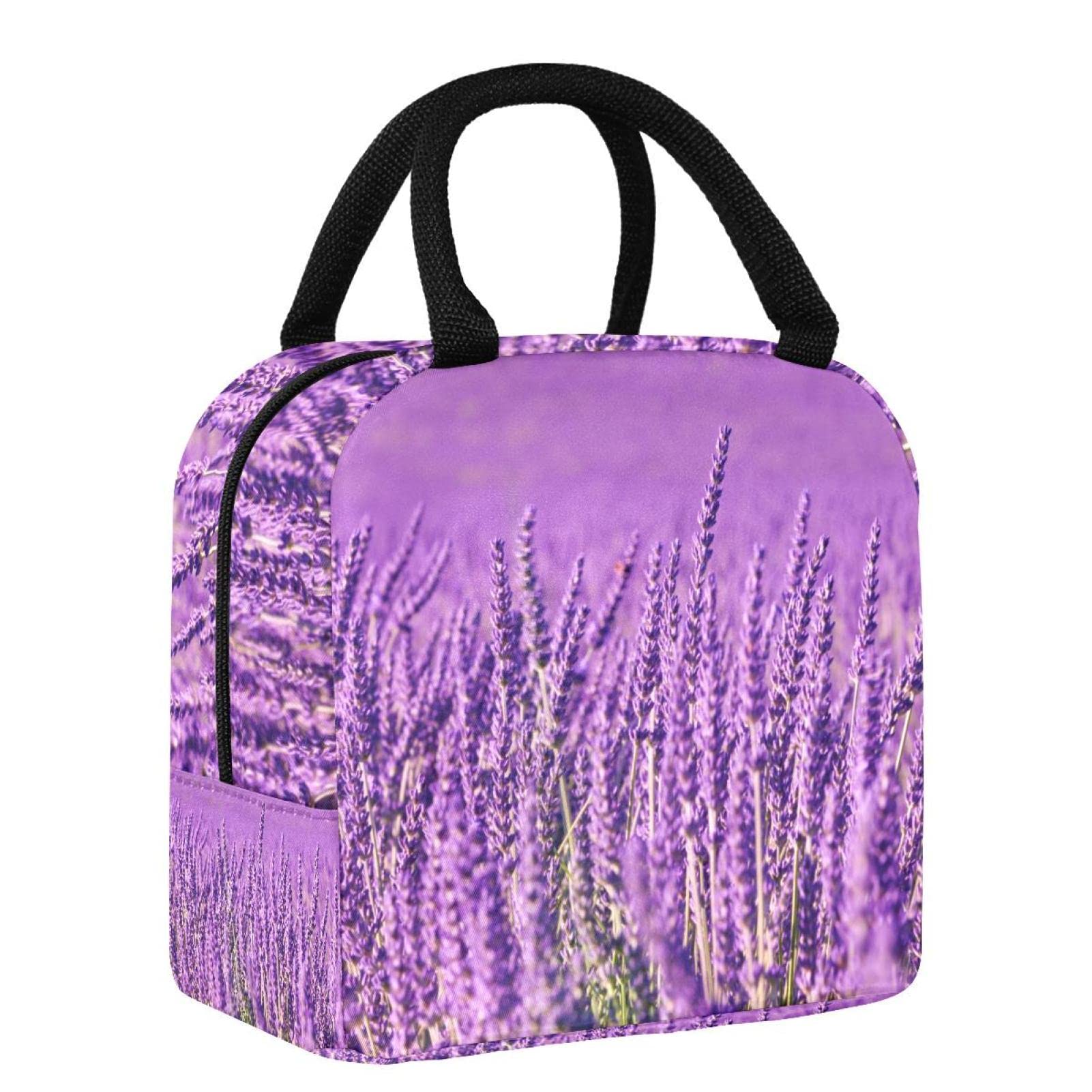 Reusable Lavender Lunch Bag for Office, School, Picnic & Beach - Insulated Meal Tote with Adjustable Strap | Perfect for Work, Outdoor Activities & Daily Commute