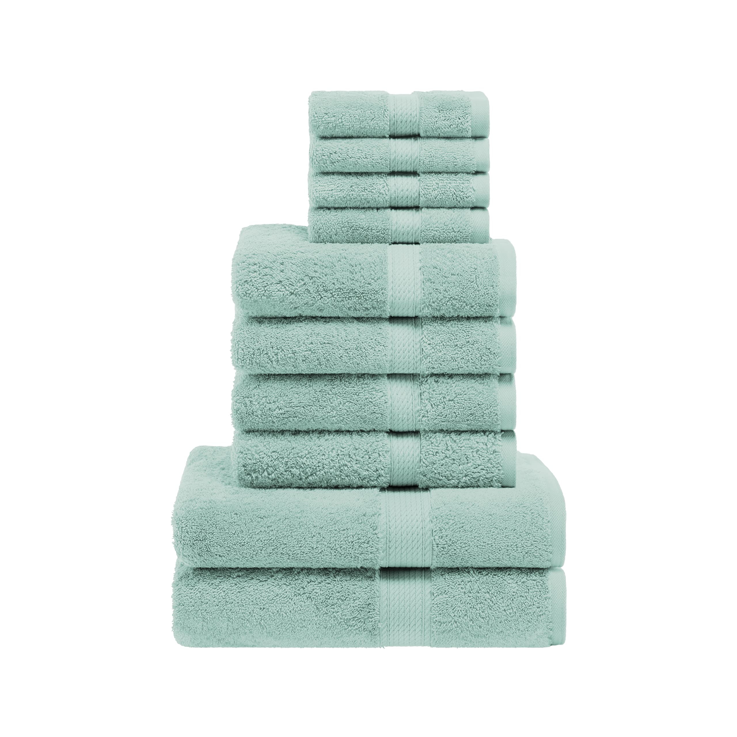 Premium Egyptian Cotton Towel Set - 10-Piece Bath & Shower Towels (30