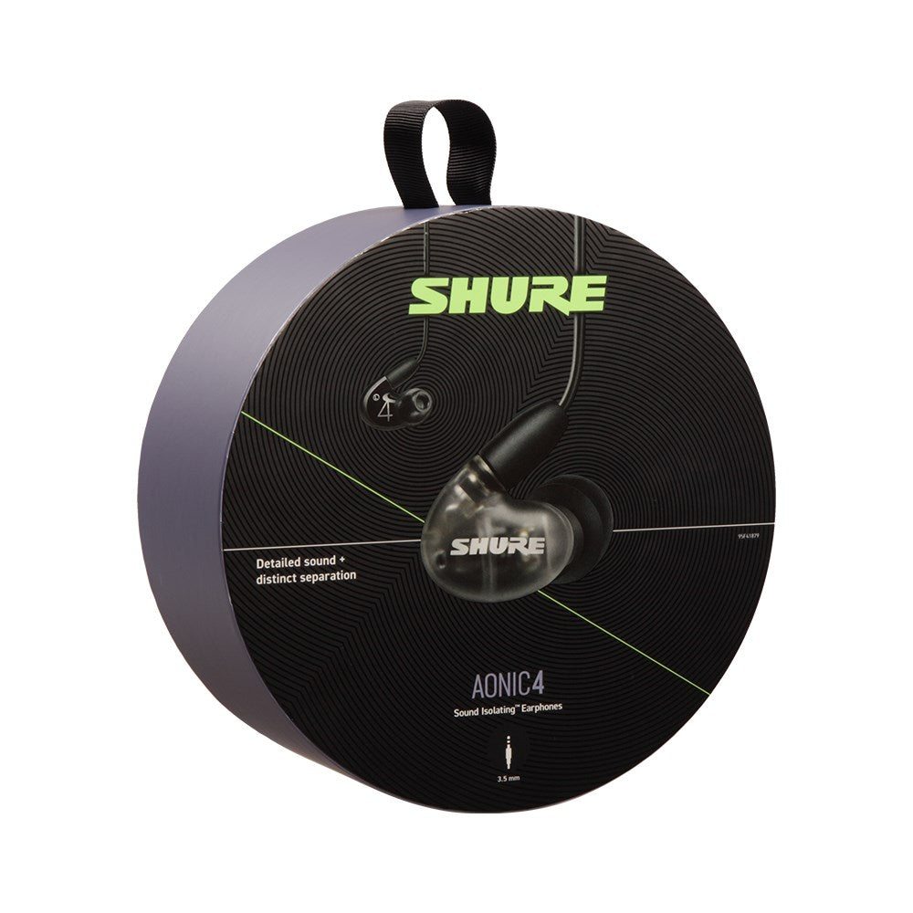 Shure AONIC 4 High-Fidelity Sound Isolating Earphones with Noise Cancellation - Perfect for Music Lovers, Audiophiles, and Studio Recording Professionals