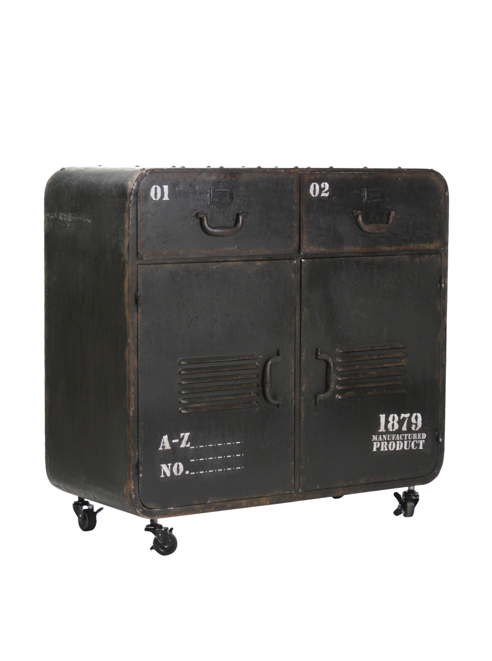 Anton Iron Cabinet - Heavy Duty Metal Storage Cabinet for Home, Office, or Garage | Durable Steel Shelving Unit with Lockable Doors for Organizing Tools, Files & Supplies