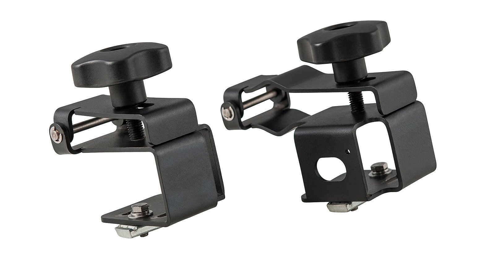 Rhino-Rack Hi-Lift Jack Mount Brackets for Pioneer Platform - Heavy Duty Powder Coated Steel Top Mount Brackets (2 Pack) - Perfect for Off-Roading, Farm Work & 4x4 Vehicle Recovery Accessories