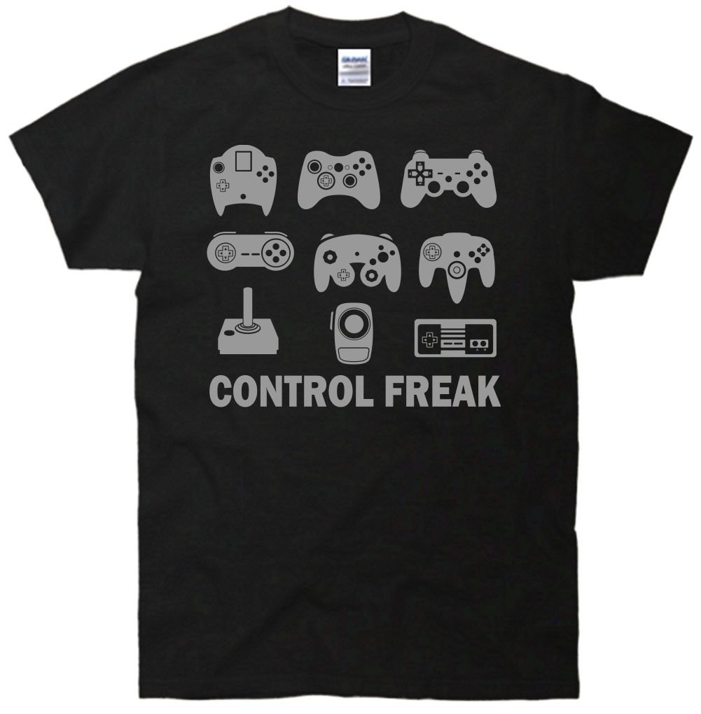 Control Freak Video Game Funny Gamer T-Shirt - Cool Gaming Tee for Men & Women - Perfect for Casual Wear, Gaming Events & Gamer Gifts