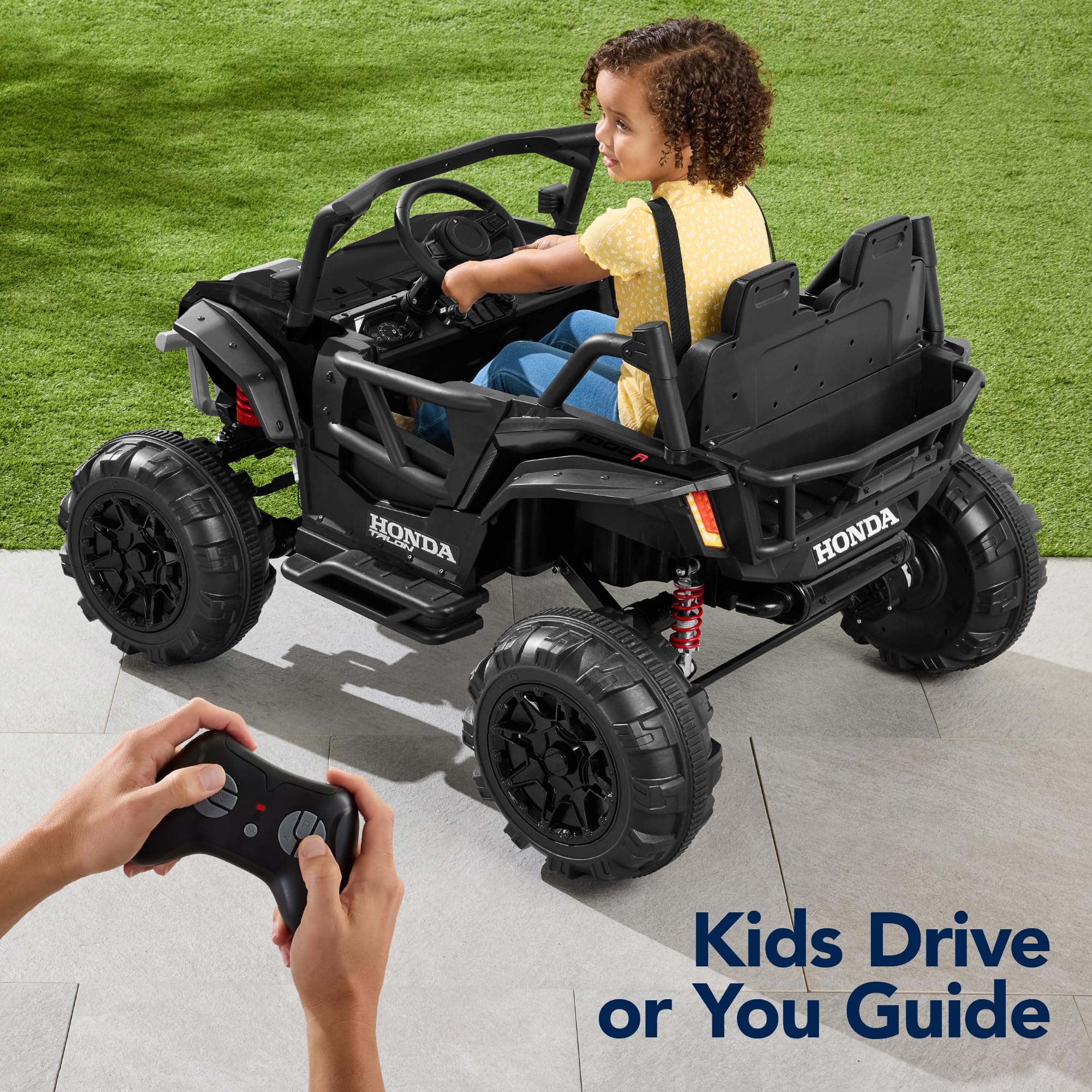 Best Choice Products 24V Kids Electric Ride-On UTV Car - Officially Licensed Honda Talon 2-Seater with Parent Remote Control, LED Lights & Bluetooth - Black | Perfect for Outdoor Play, Backyard Adventures & Birthday Gifts