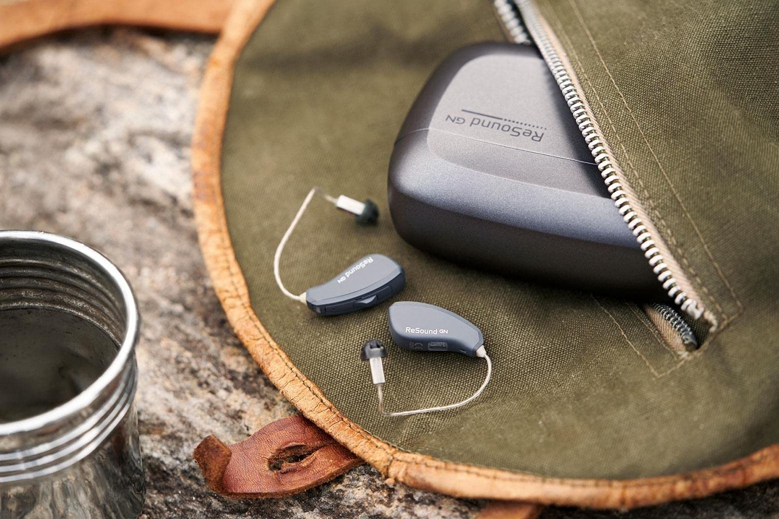 GN ReSound ONE Premium Rechargeable Hearing Aid Charger Case - Portable & Fast Charging for Hearing Aids - Perfect for Travel, Work & Daily Use