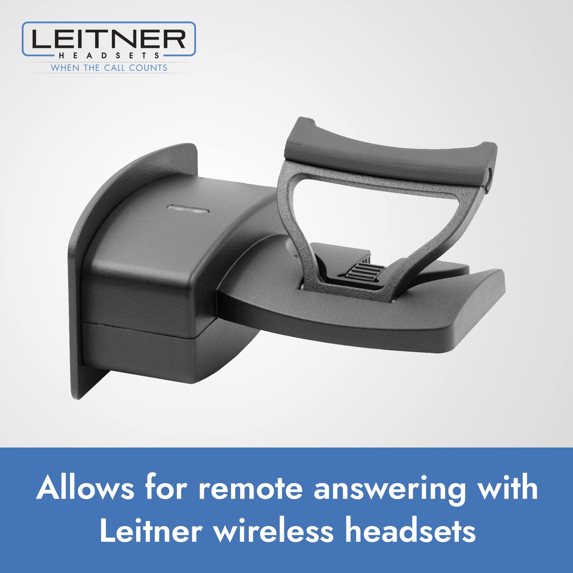 Leitner Wireless Headset Handset Lifter - Universal Compatibility for All Leitner Headsets | Perfect for Call Centers, Offices & Customer Service Workstations