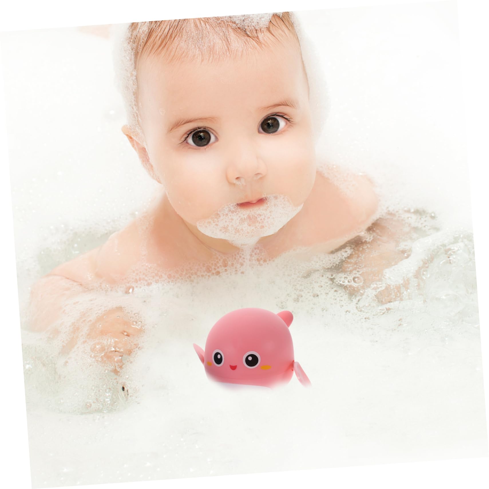 KICHOUSE 6-Piece Dolphin & Whale Bath Toys Set - Safe Plastic Developmental Bathtub Toys for Toddlers & Kids - Fun Water Play for Bath Time, Pool, and Beach Activities