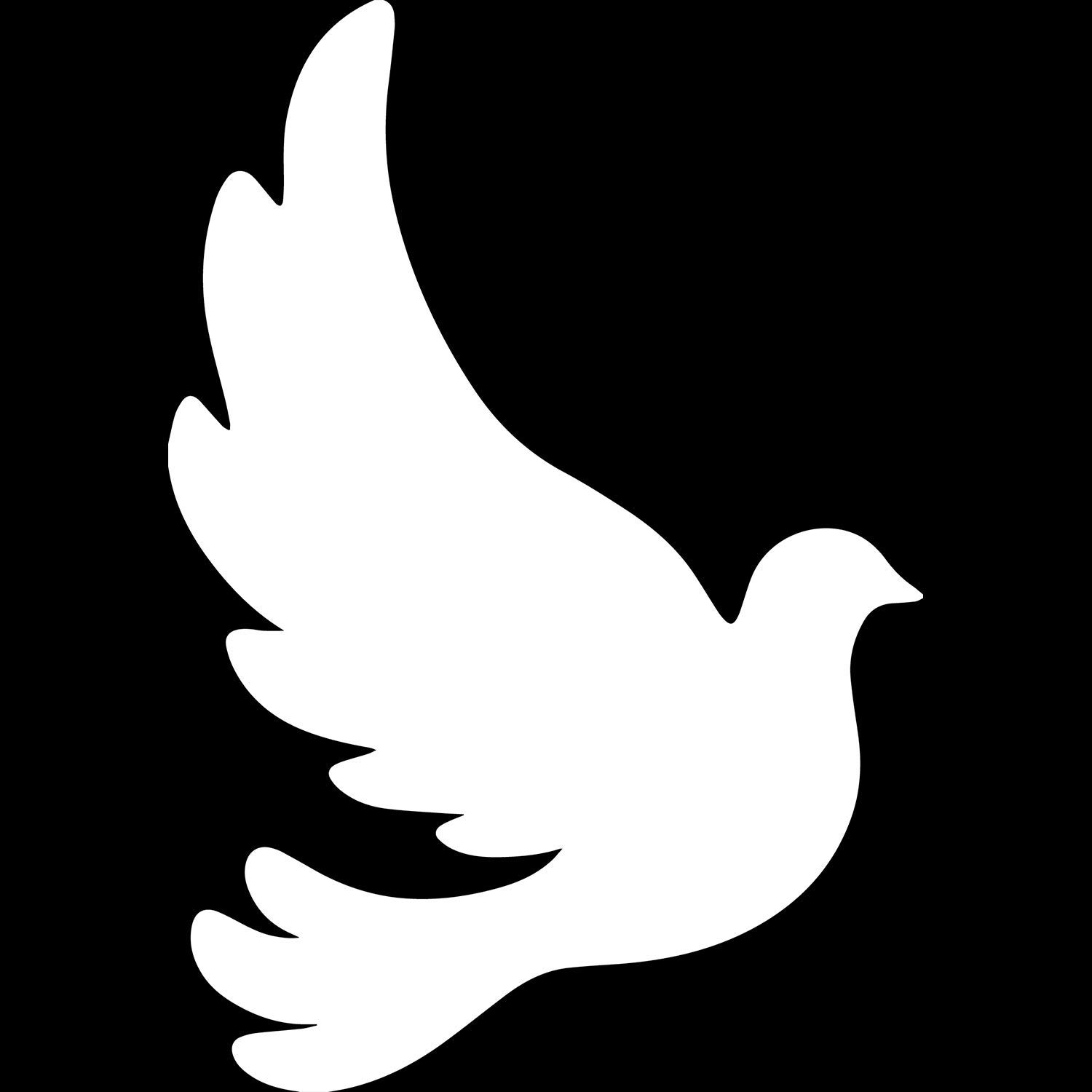 Premium Waterproof Vinyl Decal Stickers - Set of 2 White Dove Silhouette Designs for Laptop, Phone, Helmet, Car Window, Mug & Wall Decor - Perfect for Home, Office, Gift Giving & DIY Craft Projects