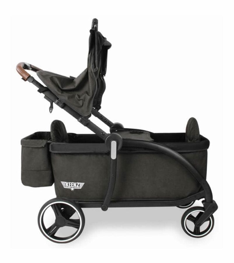Keenz Class Stroller Wagon for 2 Kids - Lightweight Foldable Wagon with Canopy & Storage - Perfect for Beach, Park, and Family Outings
