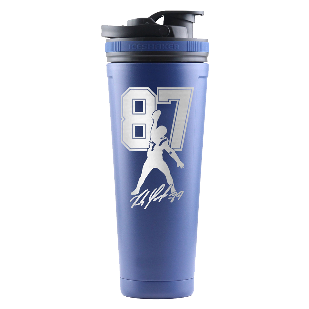 Gronk Signature Edition 36oz Protein Shaker Bottle - Leak Proof Gym Water Bottle for Workout, Bodybuilding & Post-Workout Recovery - BPA Free Sports Drink Mixer for Athletes & Fitness Enthusiasts