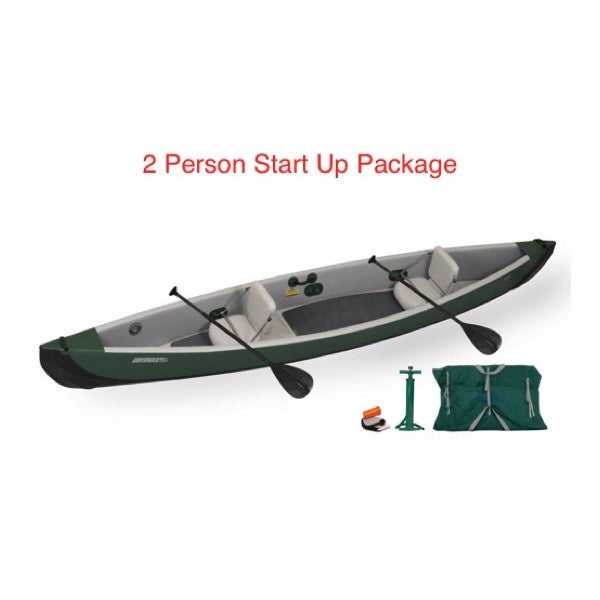 Sea Eagle 16 ft Inflatable Canoe - Lightweight Portable Fishing & Recreational Kayak for Camping, Rivers & Lakes