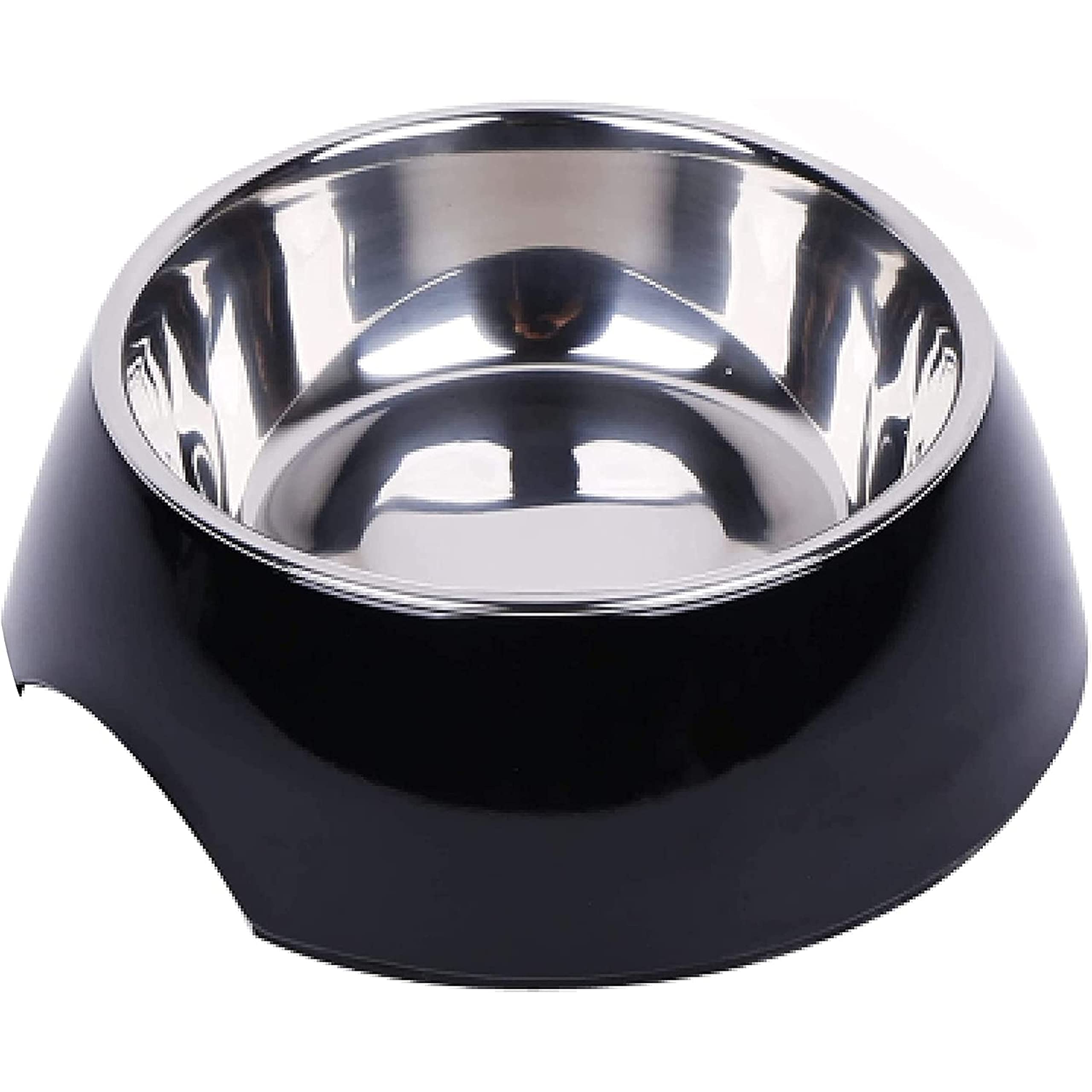 DDOXX Non-Slip Dog Bowl with Removable Stainless Steel Insert - Dishwasher Safe Melamine Pet Food & Water Dish for Small Medium Large Dogs - Perfect for Home, Travel & Outdoor Use