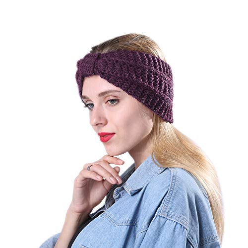 Crochet Ear Warmer Headband Set - 6 Pack Soft Knit Winter Headbands for Women & Girls - Perfect for Skiing, Running, Yoga and Cold Weather Protection