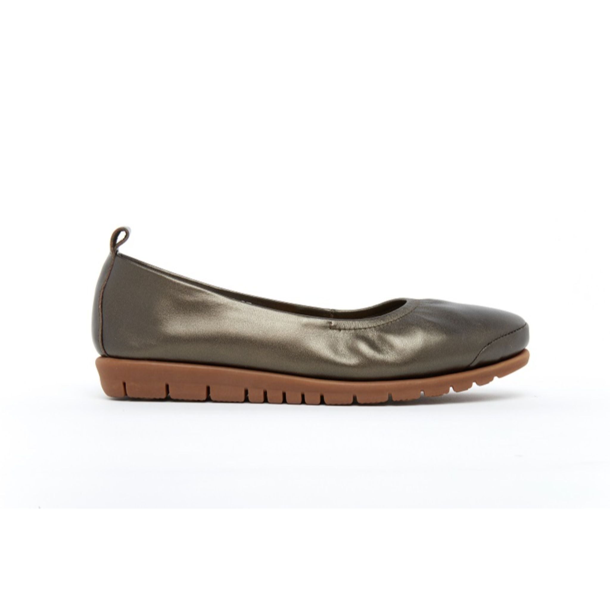 Barani Women's Leather Ballet Flats Pumps - Comfortable Copper Shoes for Work, Party & Daily Wear