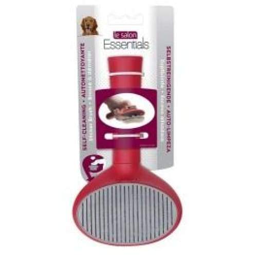 Self Cleaning Slicker Brush for Dogs - Gentle Pet Grooming Tool for Shedding, Tangles & Mats - Perfect for Long & Short Haired Breeds - Use at Home or Professional Grooming Salon