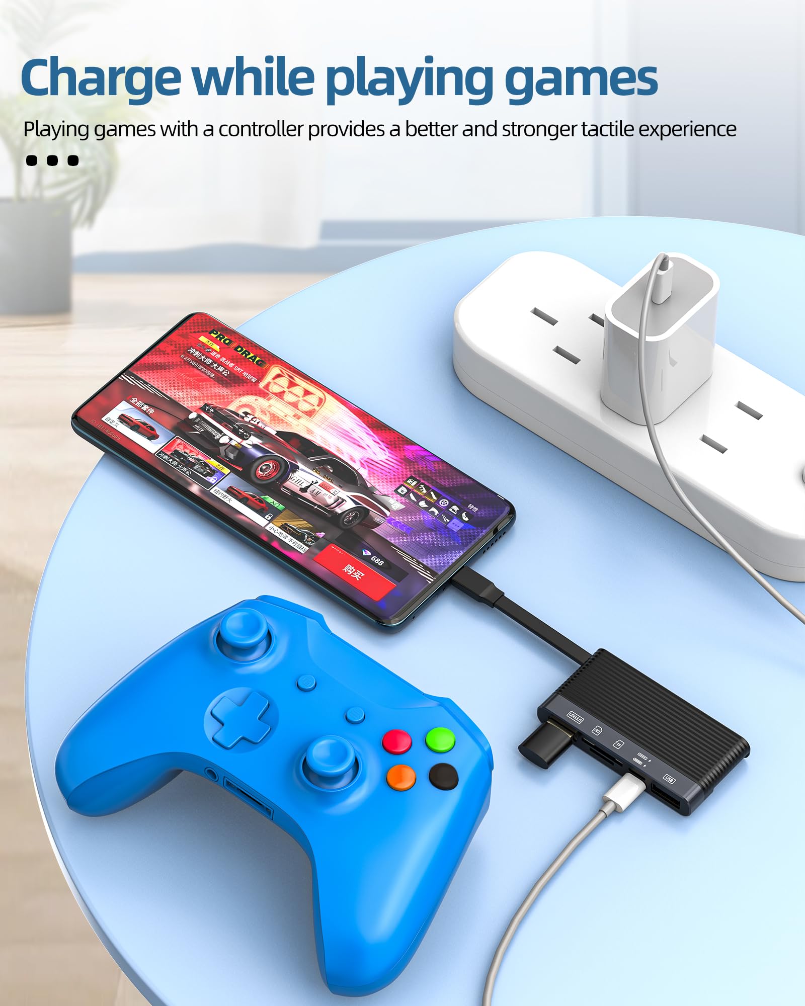 6-in-1 USB C to Lightning Adapter with SD/TF Card Reader - OTG 3.0 Type-C Data Transfer Cable for iPhone 15, iPad, MacBook & PC - Perfect for Photography, File Sharing & Mobile Device Management