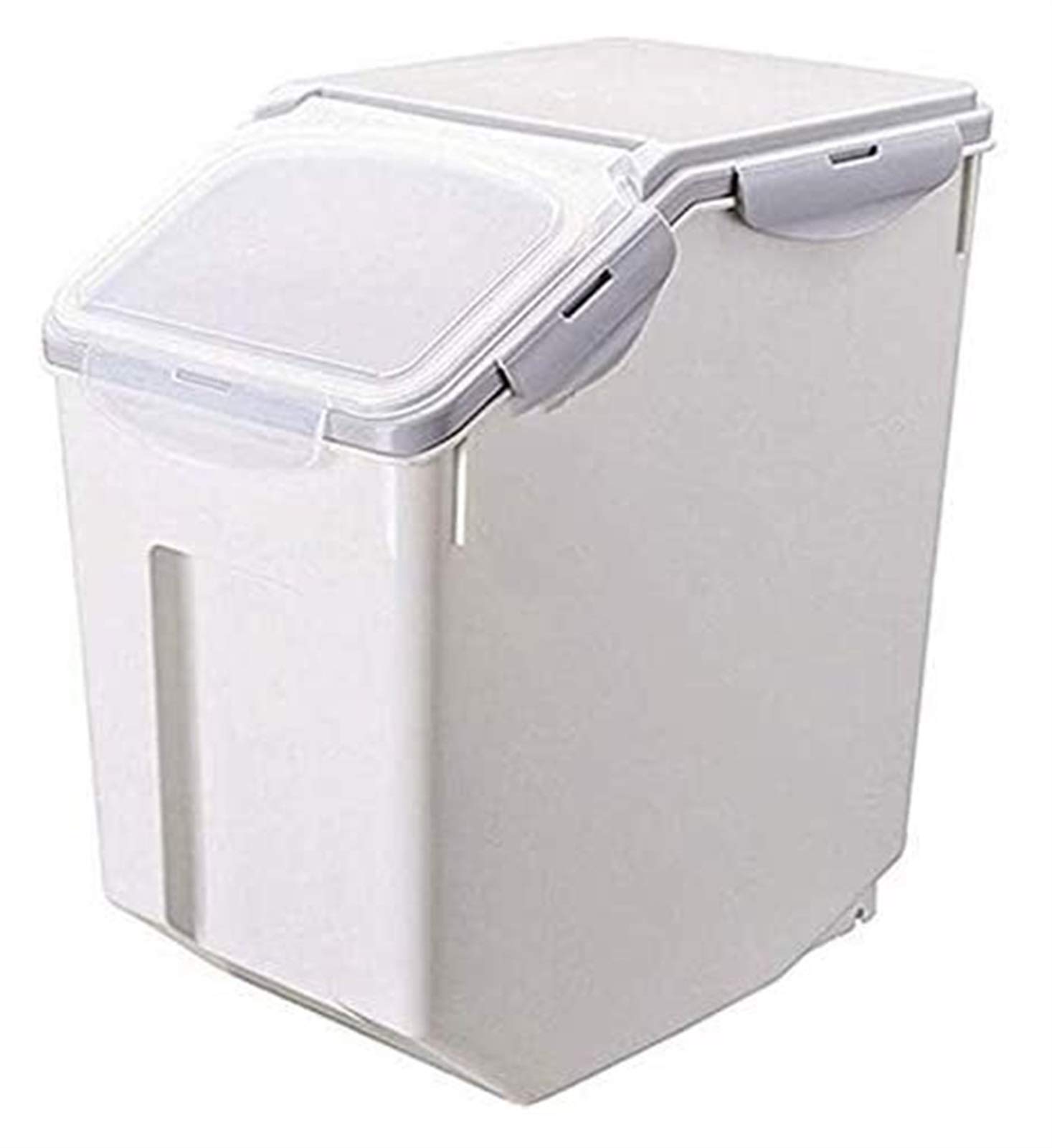 YUESFZ Airtight Rice Storage Container with Wheels & Locking Lid - 1 Pack Moisture-Proof Food Storage Bin for Kitchen, Pantry Organization & Bulk Grain Storage - Perfect for Rice, Flour, Cereal & Dry Food Preservation