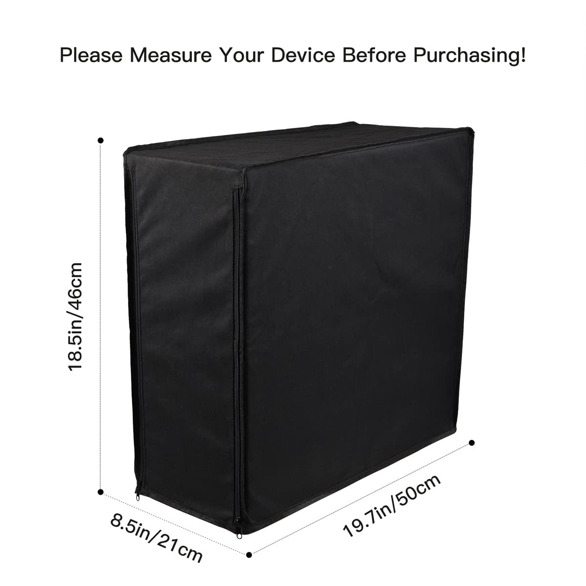 Waterproof & Anti-Static Computer CPU Dust Cover - Full Case Protector with Zipper for Desktop PC Mid-Tower (8.5