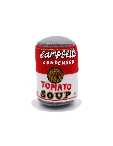 Lucy Sparrow Signed Campbell's Tomato Soup Can Art - Pop Art Collectible for Home Decor & Gift Ideas | Perfect for Art Lovers & Campbell's Soup Fans