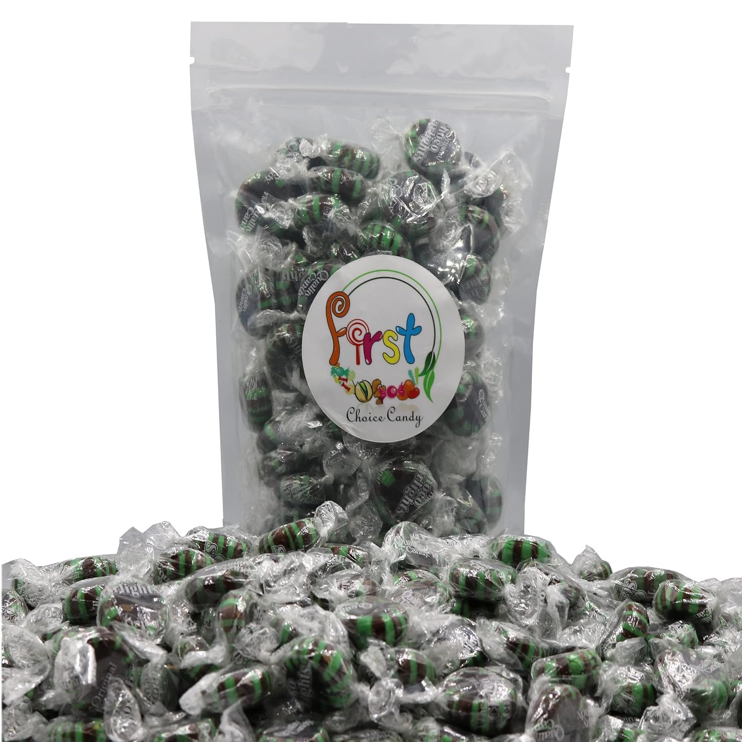 FirstChoiceCandy Starlight Mint Hard Candy Discs - 5 Pound Bulk Pack (Chocolate Flavor) - Perfect for Parties, Office Treats & Holiday Gifting