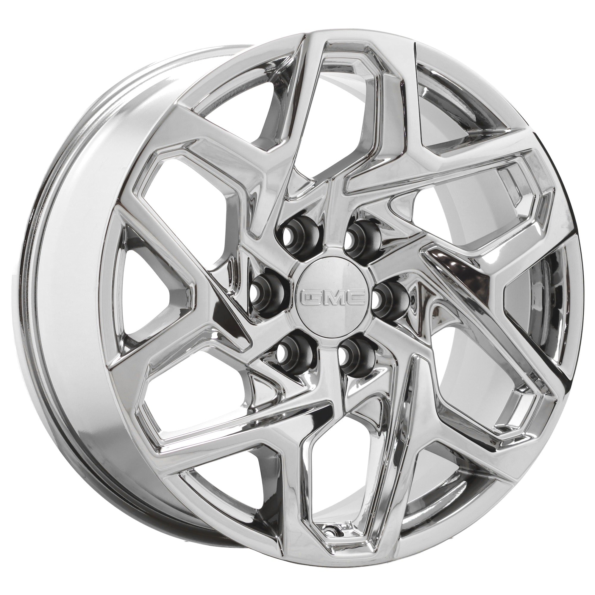 20 GMC Sierra 1500 OEM Chrome Wheels Set (Part #95369) - Factory Original Bright Chrome Rims for Truck Customization & Off-Road Adventures