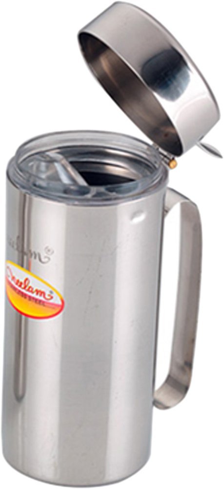 Premium Neelam Stainless Steel Oil Dispenser 1000ml - Leak-Proof Kitchen Oil Bottle for Olive Oil, Vinegar & Cooking Liquids | Durable & Elegant Liquid Storage Container | Perfect for Home Kitchen, Restaurant & Daily Cooking Needs
