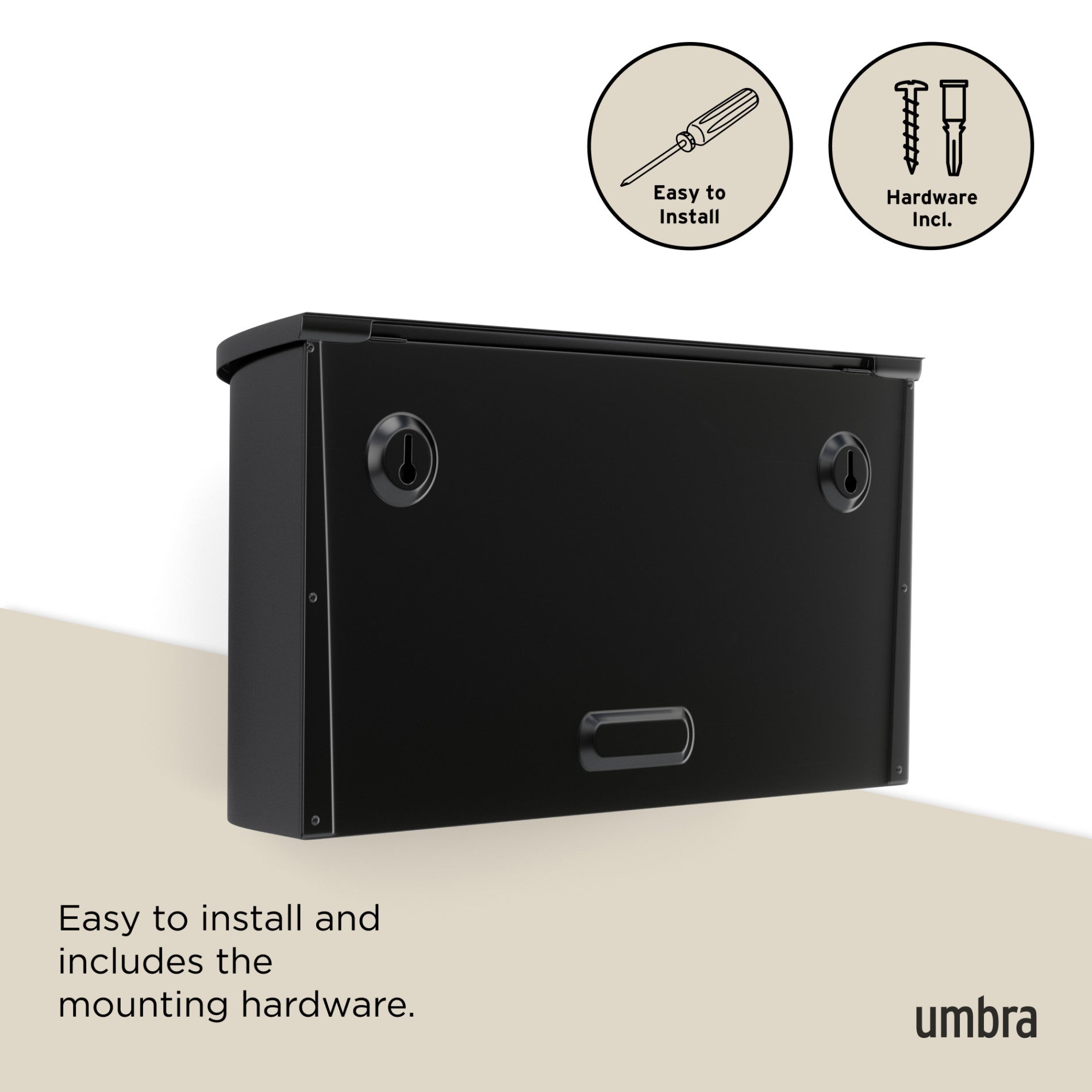 Postino Mailbox - Durable & Weatherproof Outdoor Mailbox with Secure Lock - Perfect for Homes, Apartments & Offices