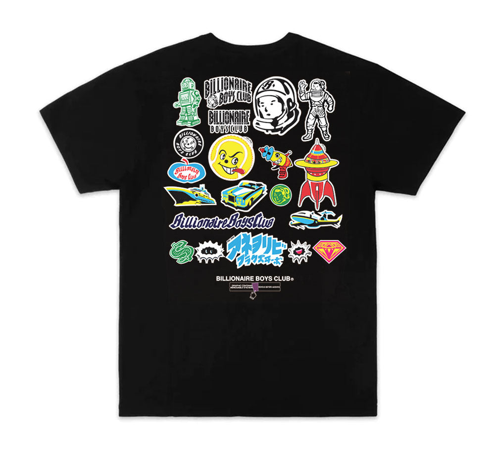 BB Sticker Graphic Short Sleeve T-Shirt - Trendy Casual Streetwear for Men & Women - Perfect for Everyday Wear, Outings & Gifts
