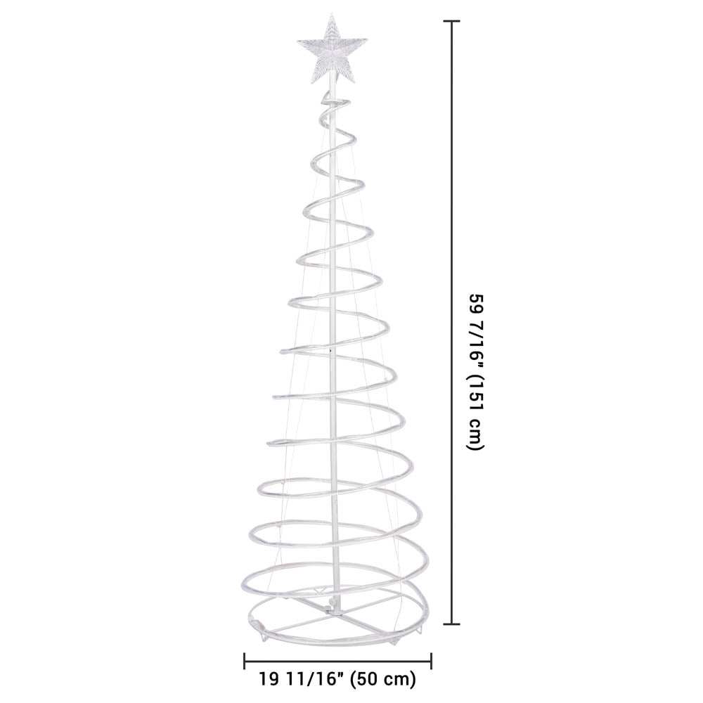 5ft LED Spiral Christmas Tree - USB Powered Holiday Decor for Home, Office & Party | TheLAShop