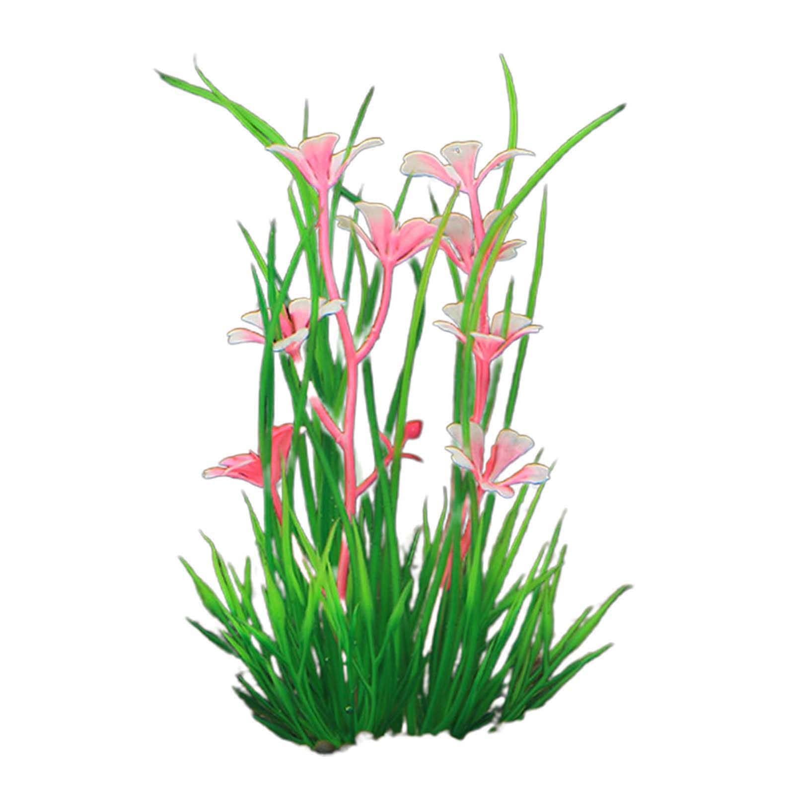 10Pcs Realistic Plastic Aquarium Plants - Artificial Water Grass Decor with Exquisite Details for Fish Tanks | Perfect for Home Aquascaping, Betta Fish Habitats & Tropical Tank Environments