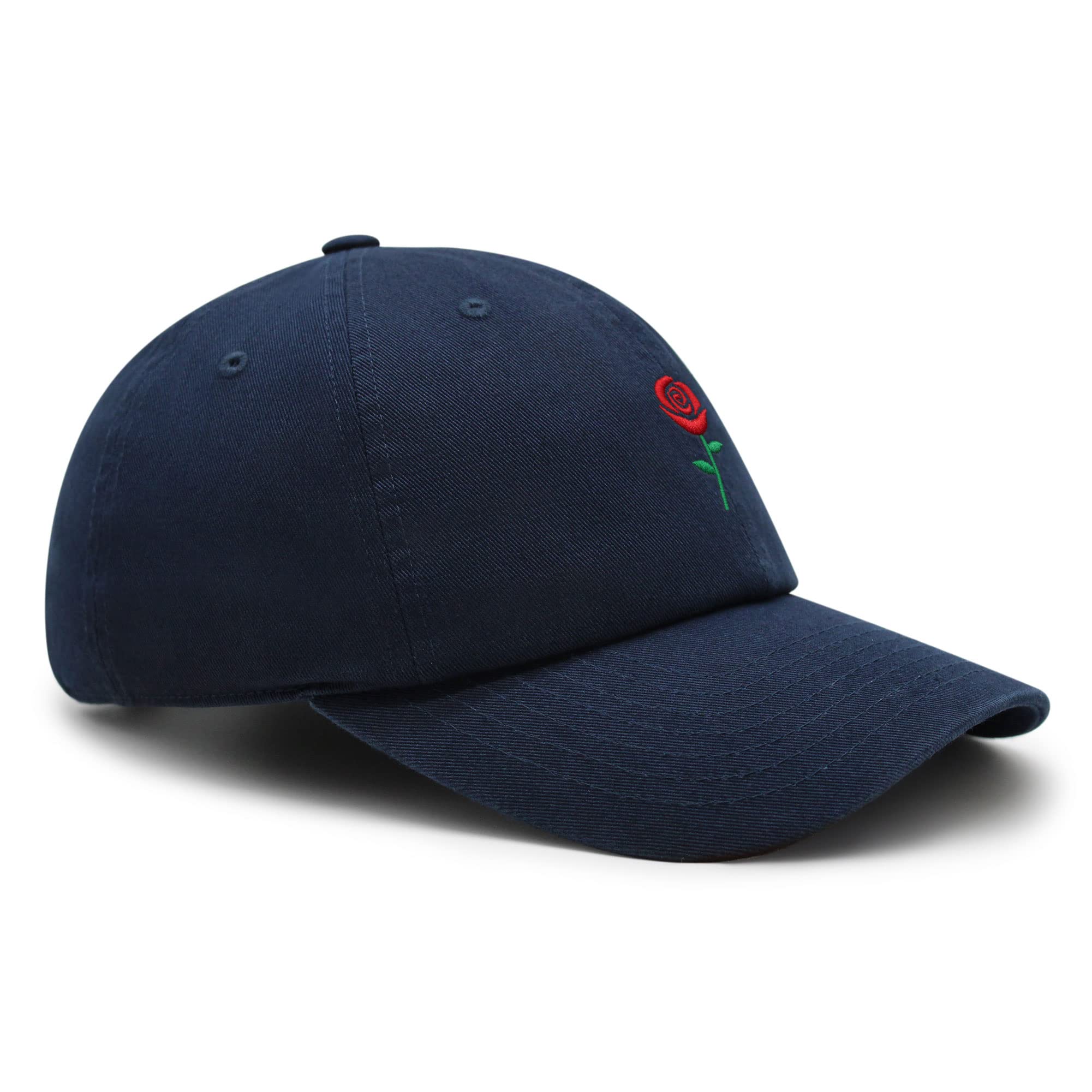 Premium Embroidered Rose Dad Hat - Stylish Baseball Cap for Men & Women - Perfect for Outdoor Activities, Casual Wear, and Fashion Accessories