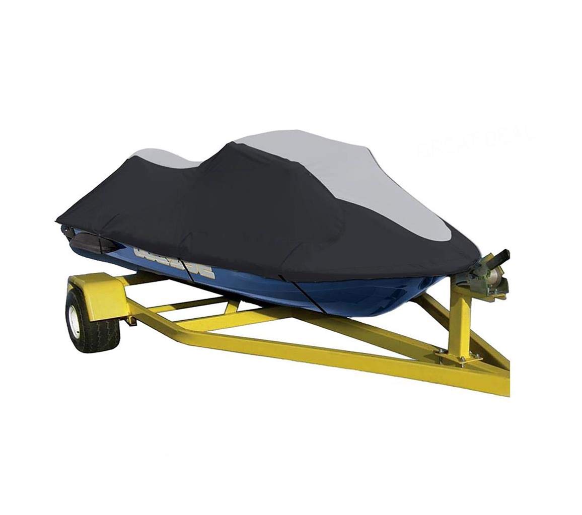 SBU Compatible Waterproof Cover for Yamaha Jet Ski Waverunner VX Deluxe (2007-2008 Models) - 600 Denier Heavy Duty PWC Protection - Perfect for Outdoor Storage & Winterization
