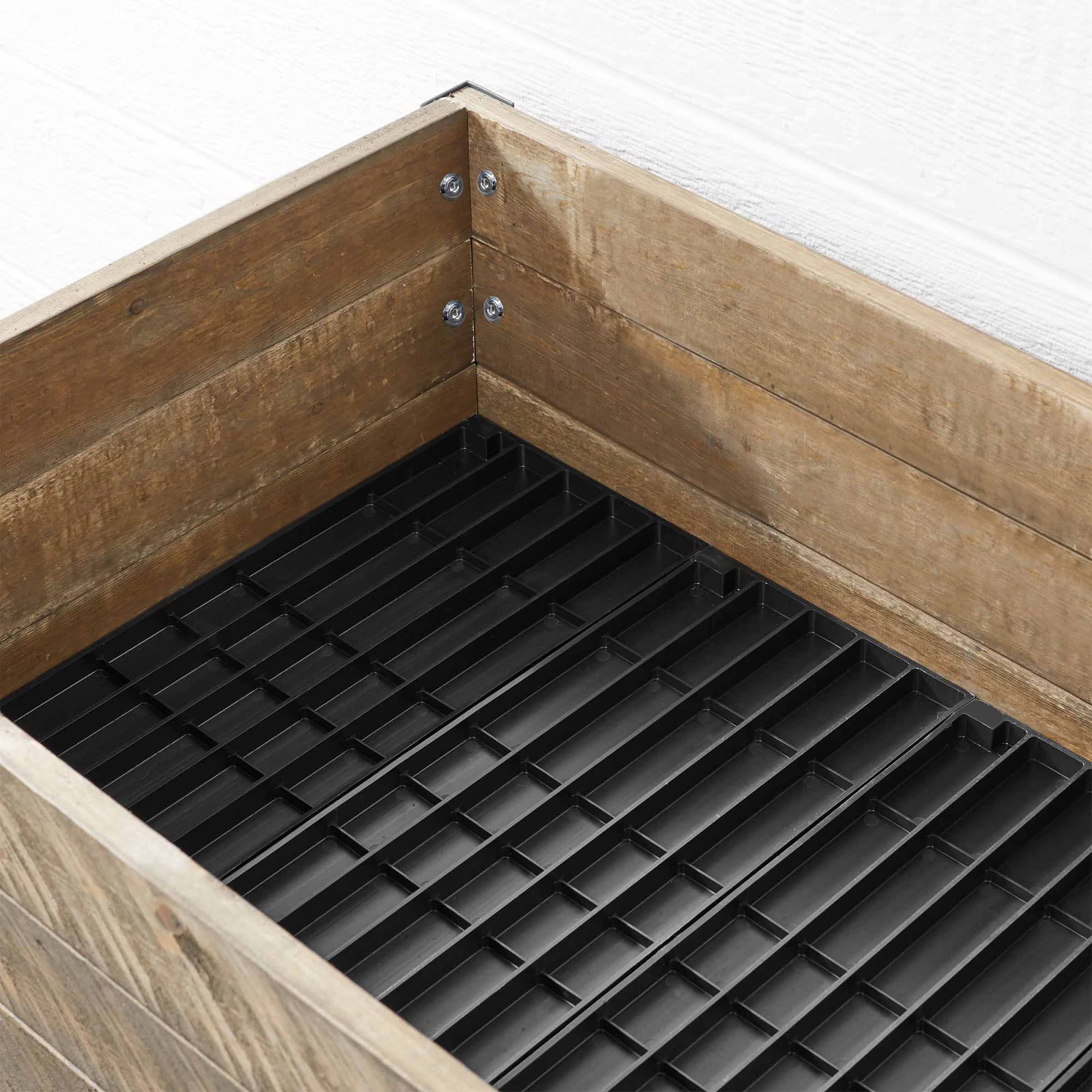 Premium CedarCraft Elevated Spruce Planter Box with Greenhouse Cover - 21