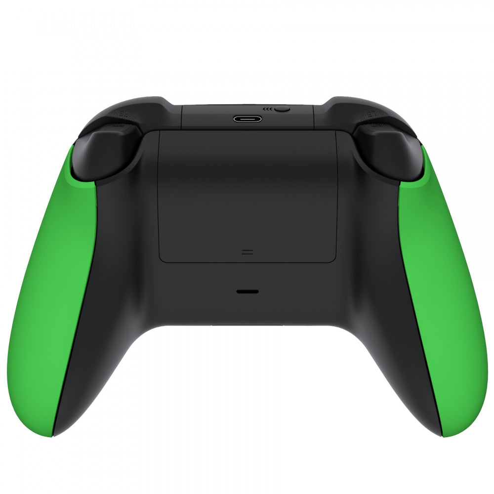 eXtremeRate Replacement Front Housing Shell with Side Rails Panels for Xbox Series X & S Controller - Green | Custom Gaming Controller Cover for Enhanced Grip & Style | Perfect for Competitive Gaming & Long Play Sessions
