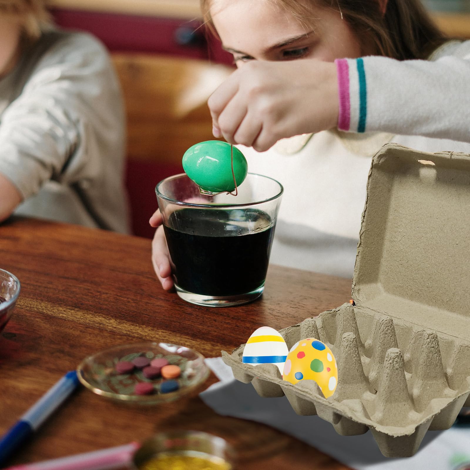 **Lechay 40 Pcs Egg Cartons Bulk - 12 Count Pulp Paper Egg Tray (3x4) - Eco-Friendly Egg Container for Supermarkets, Kitchen & Farmers Markets - Perfect for Fresh Eggs, Storage & Display**