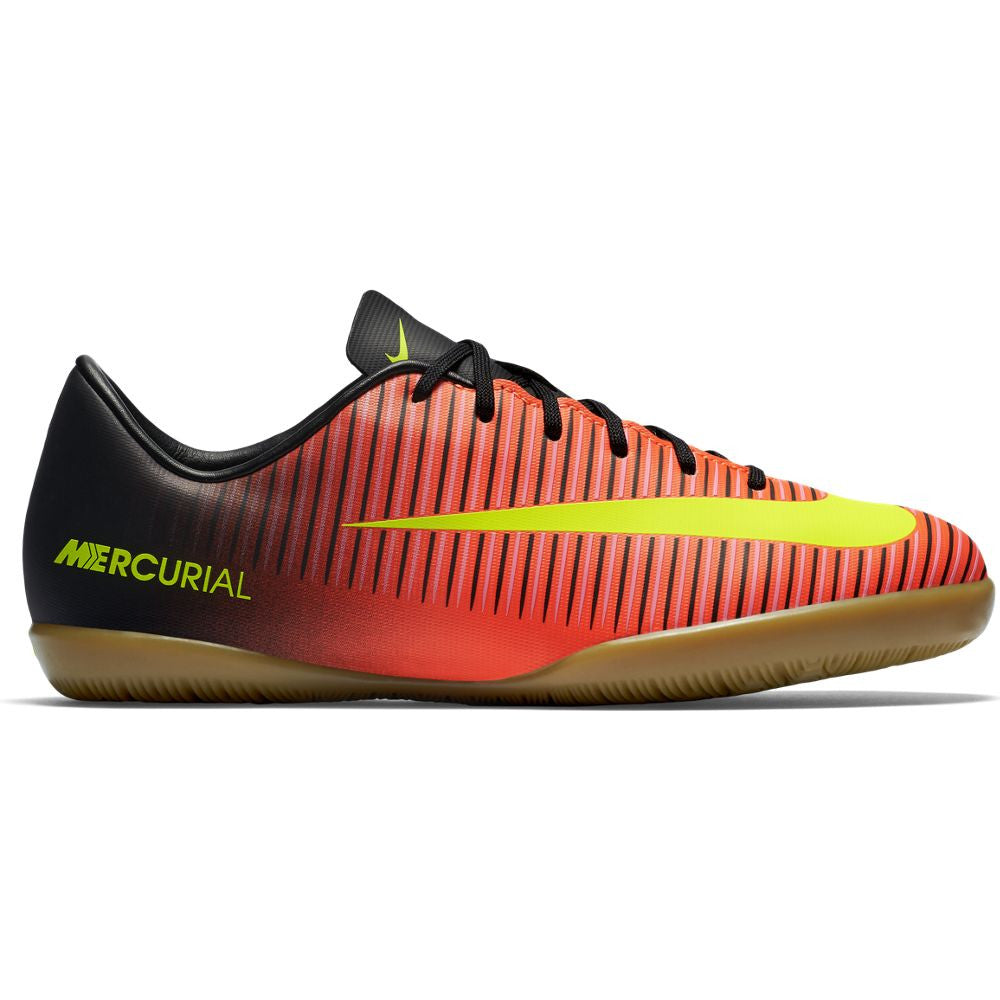 Nike MercurialX Victory VI IC Indoor Soccer Shoes for Men - Total Crimson | Lightweight Football Cleats for Indoor Courts & Futsal | Perfect for Training & Competitive Matches