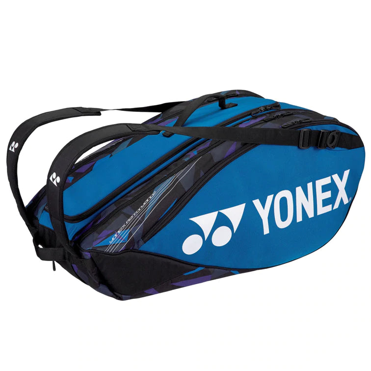 Yonex 92229 Pro Badminton & Tennis Racket Bag - Holds 9 Rackets - Perfect for Court Sports & Tournament Play
