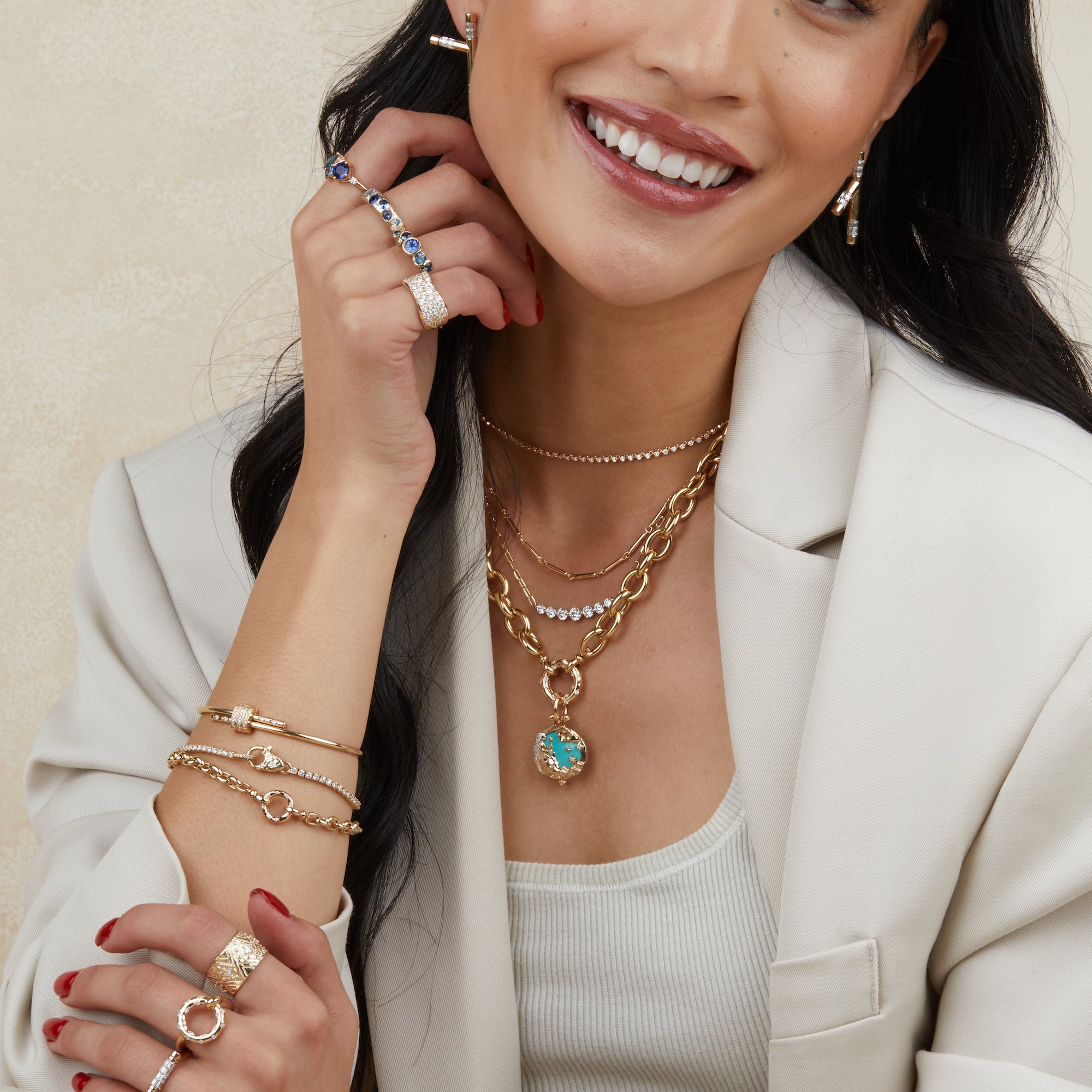 10K Gold Floating Diamond Paper Clip Necklace - Elegant Everyday Jewelry for Women, Perfect for Office, Date Night & Special Occasions