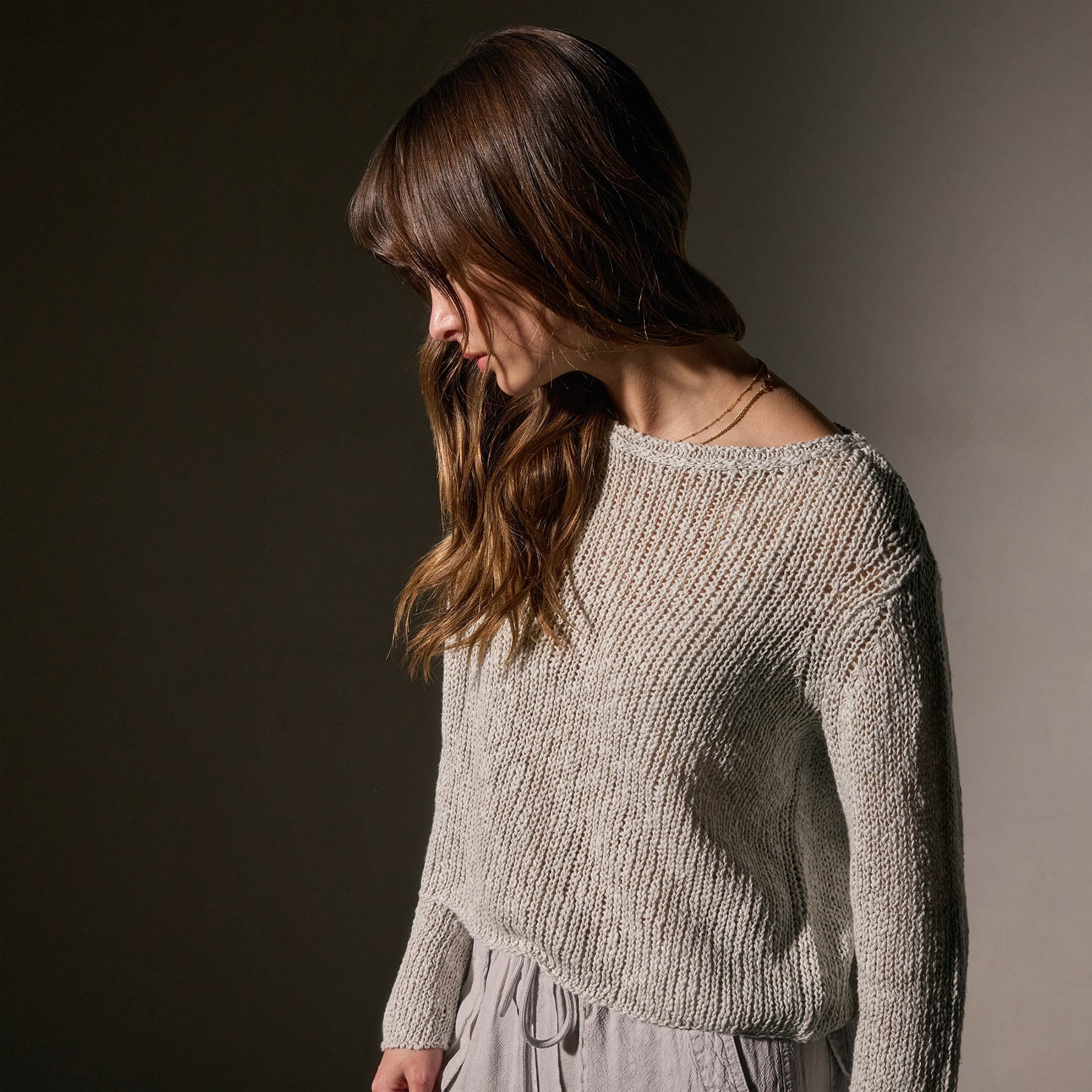 Breathable Cotton Linen Open Knit Pullover Sweater - Lightweight Summer Cardigan for Women - Perfect for Beach Cover-ups, Casual Outings & Layering in Cool Weather