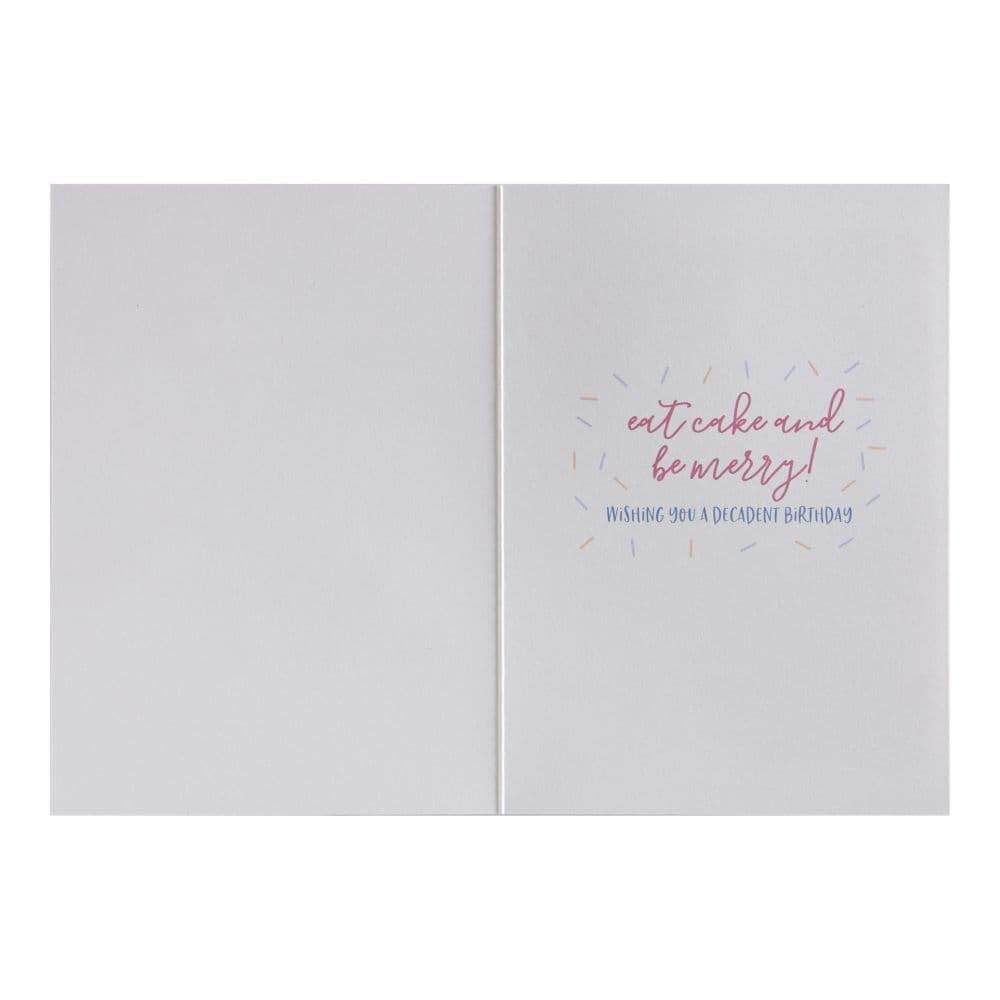 Beautiful Birthday Cake with Flowers and Gems Greeting Card - Perfect for Birthday Wishes, Anniversaries & Special Occasions