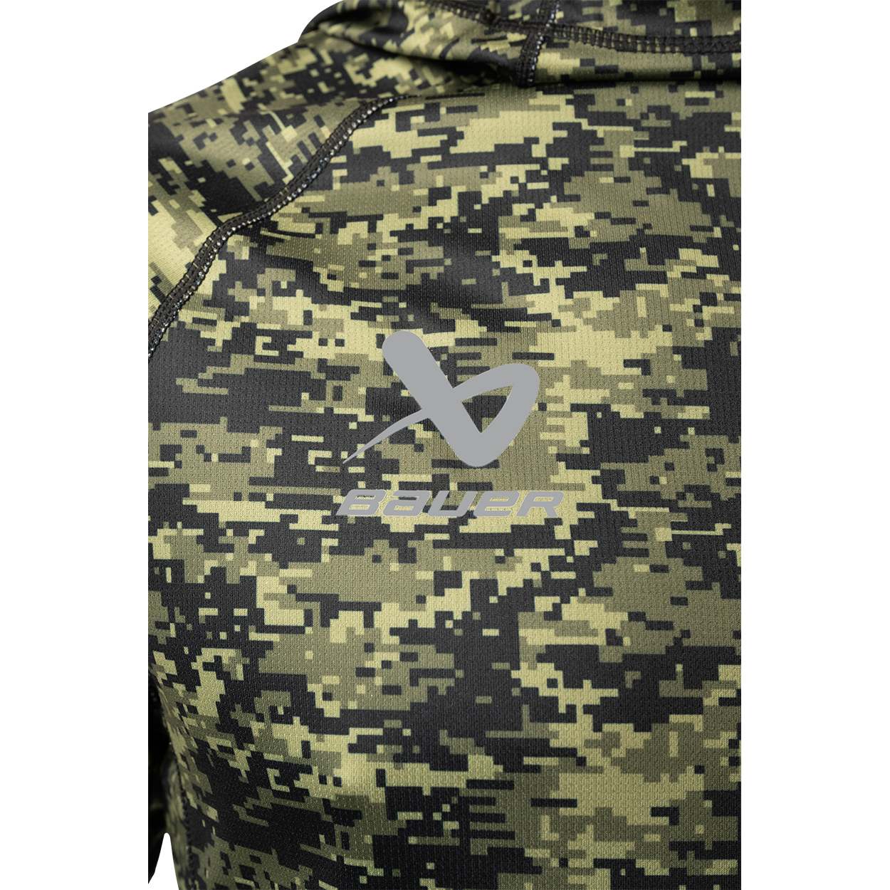 Bauer FLC Warmth Long Sleeve Tech Tee for Hockey Players - Moisture-Wicking Performance Shirt for Cold Weather Training & Games
