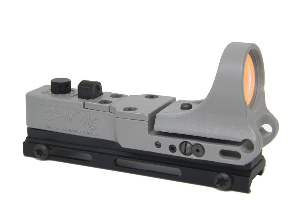 C-MORE Systems Tactical Red Dot Sight for Railguns - Precision Rifle Scope with Click Switch | Perfect for Hunting, Shooting Range & Tactical Training