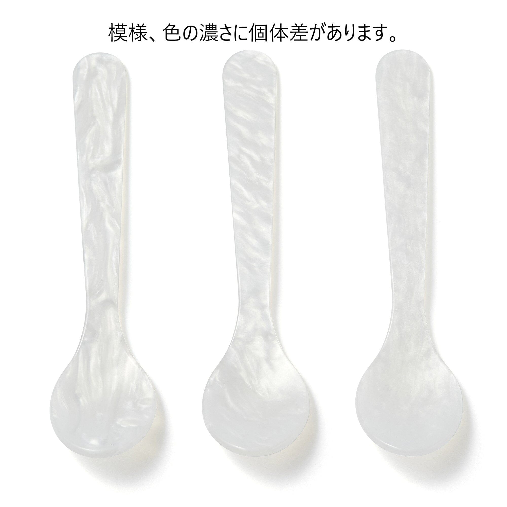 Elegant White Marble Dessert Spoon Set - Premium Stoneware Cutlery for Cakes, Ice Cream & Desserts - Perfect for Parties, Weddings & Home Dining