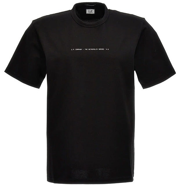 CP Company Black Graphic T-Shirt for Men | Stylish Cotton Tee with Unique Print | Perfect for Casual Wear, Street Style & Everyday Outfits