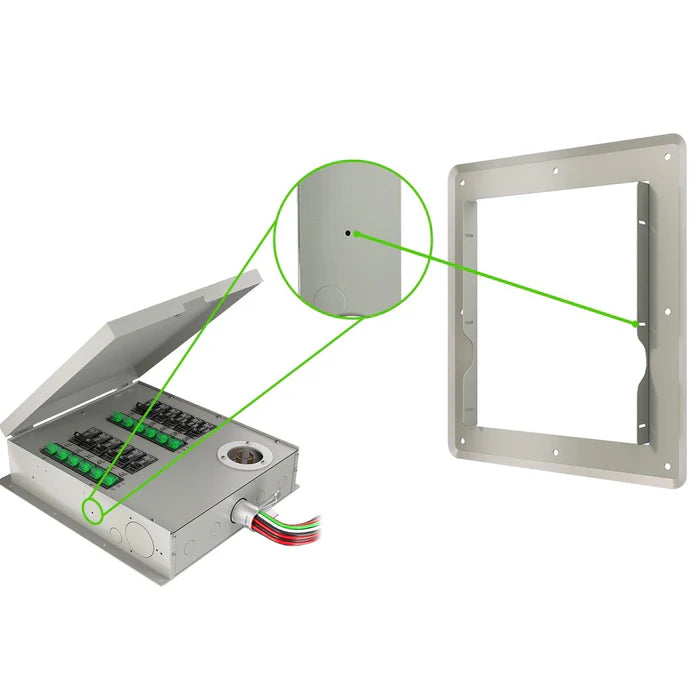 Natures Generator 12 Circuit Power Transfer Switch Flush Mount - Manual Transfer Panel for Home Backup Power, Solar & Generator Systems - Perfect for Emergency Power Outages & Off-Grid Living