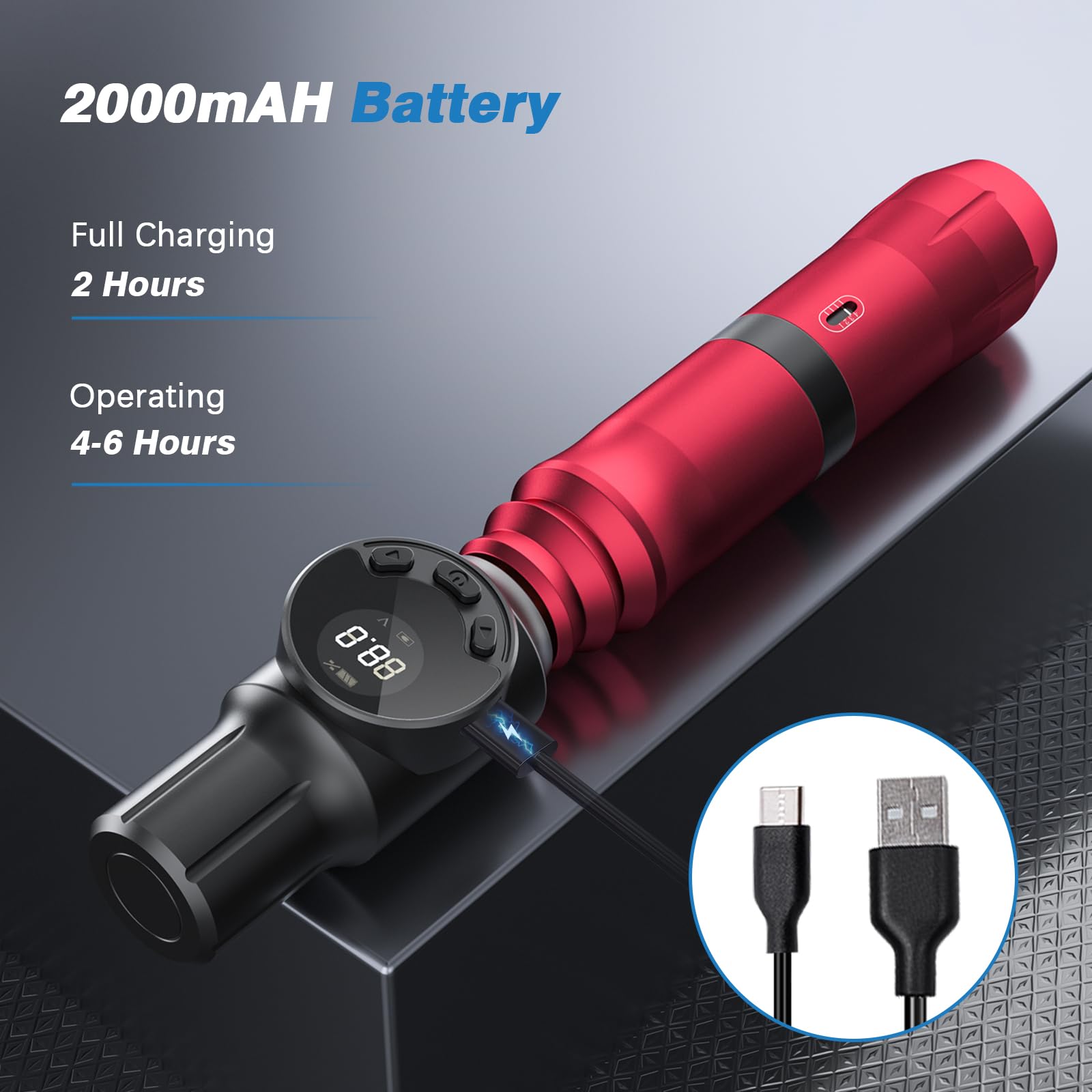**LIUMATE Wireless Tattoo Kit - Professional Cordless Rotary Tattoo Pen Machine with 2000mAh Battery, Power Supply & Needles | Complete Starter Kit for Beginners | Ideal for Home, Studio & Travel Tattooing**