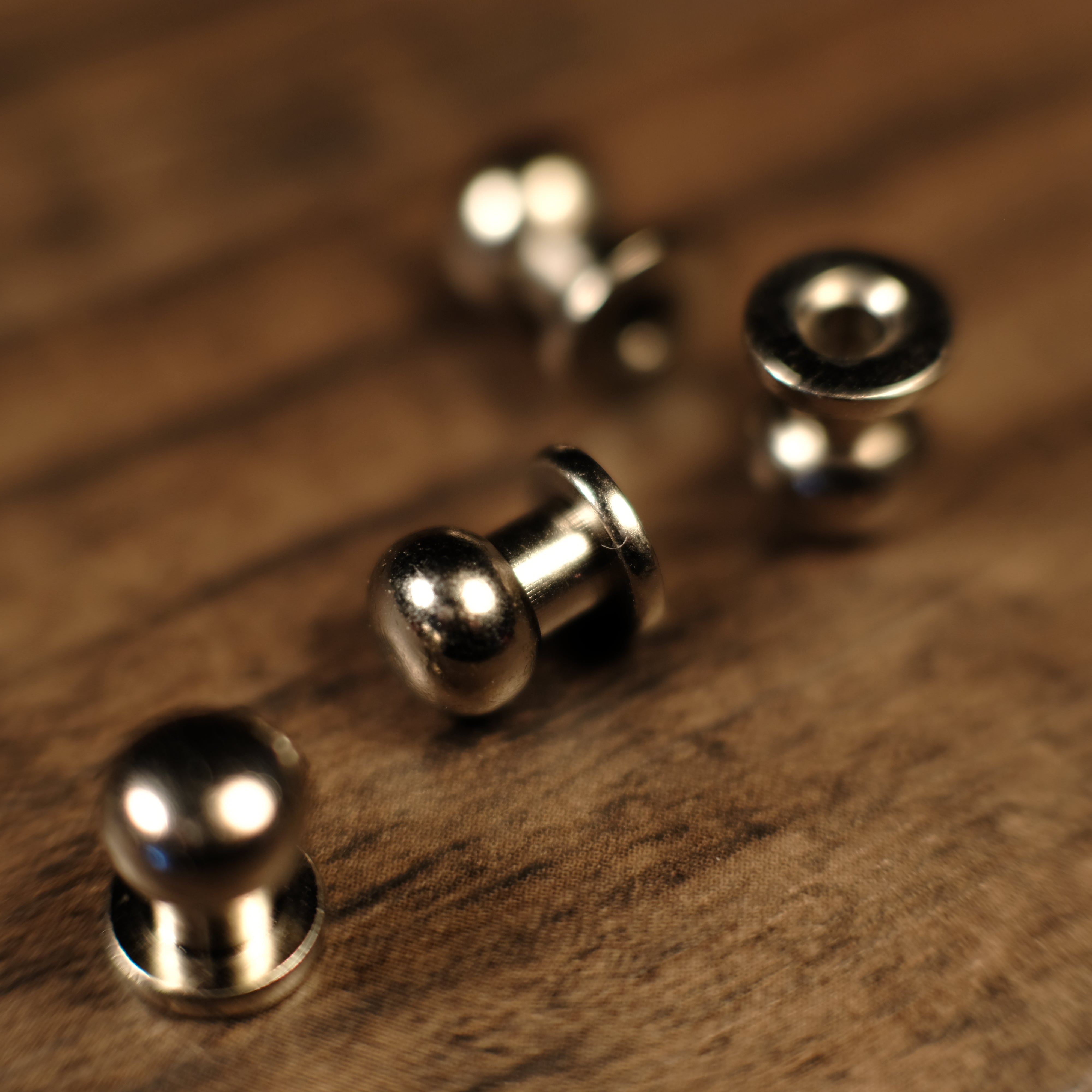 Nickel Plated Collar Button Stud B18 - Premium Shirt Accessory for Formal & Business Attire