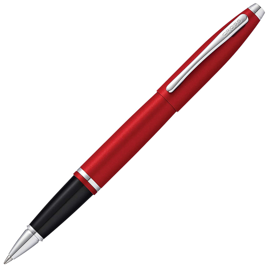 Cross Calais Rollerball Pen - Premium Matte Metallic Crimson Ink Pen for Smooth Writing | Ideal for Office, School & Gift Giving
