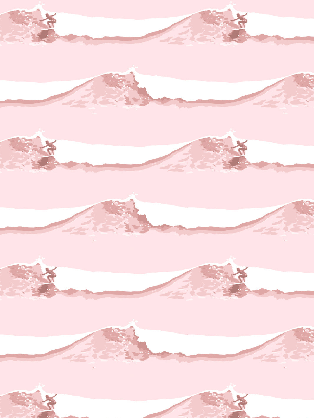 Janet Rides Wallpaper by Lingua Franca | Pink Floral Peel & Stick Wallpaper | Perfect for Bedroom, Nursery & Home Decor